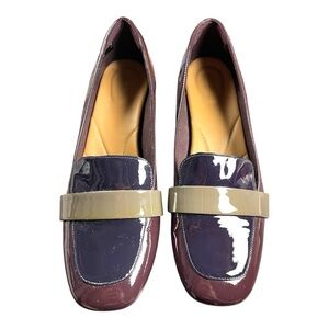 Stylish Clarks Patent Leather Loafers – Size 10